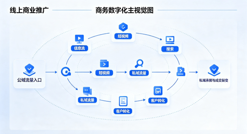 龙马潭区线上商业推广怎么做？全域流量闭环搭建与低成本转化实战指南
